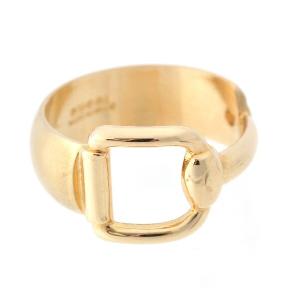 Gucci Horsebit Scarf Ring Gold Plated Vintage - Picture 2 of 10